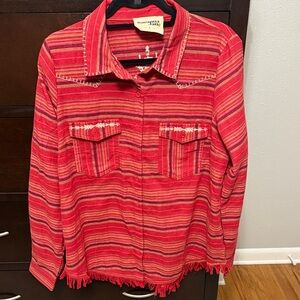 Savanna Jane Red Striped Shirt
